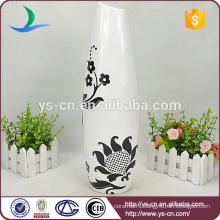 black and white chinese ceramic vase for parlour decoration